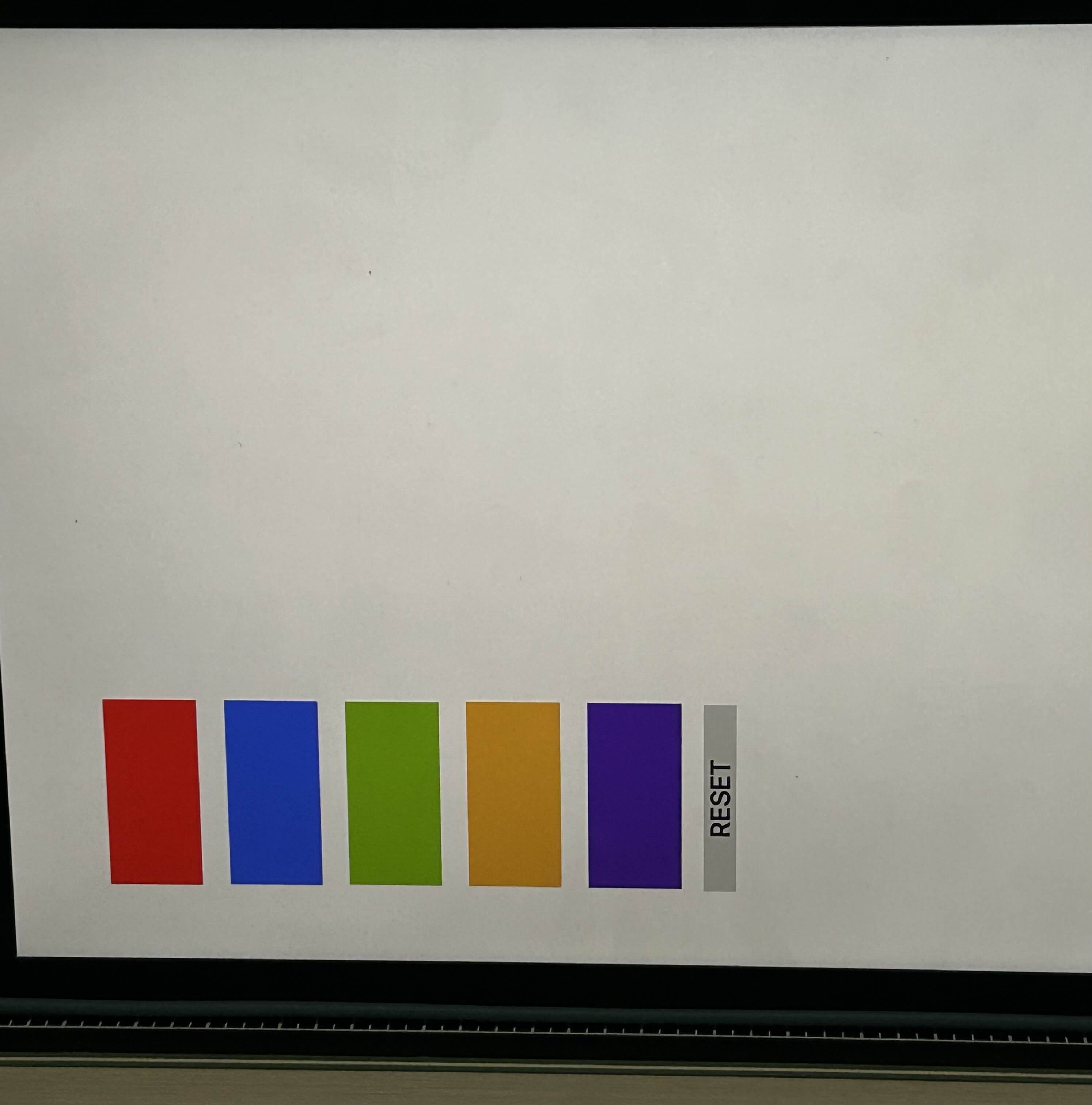 The colors of the remaining prototypes demonstrated by Professor Steve