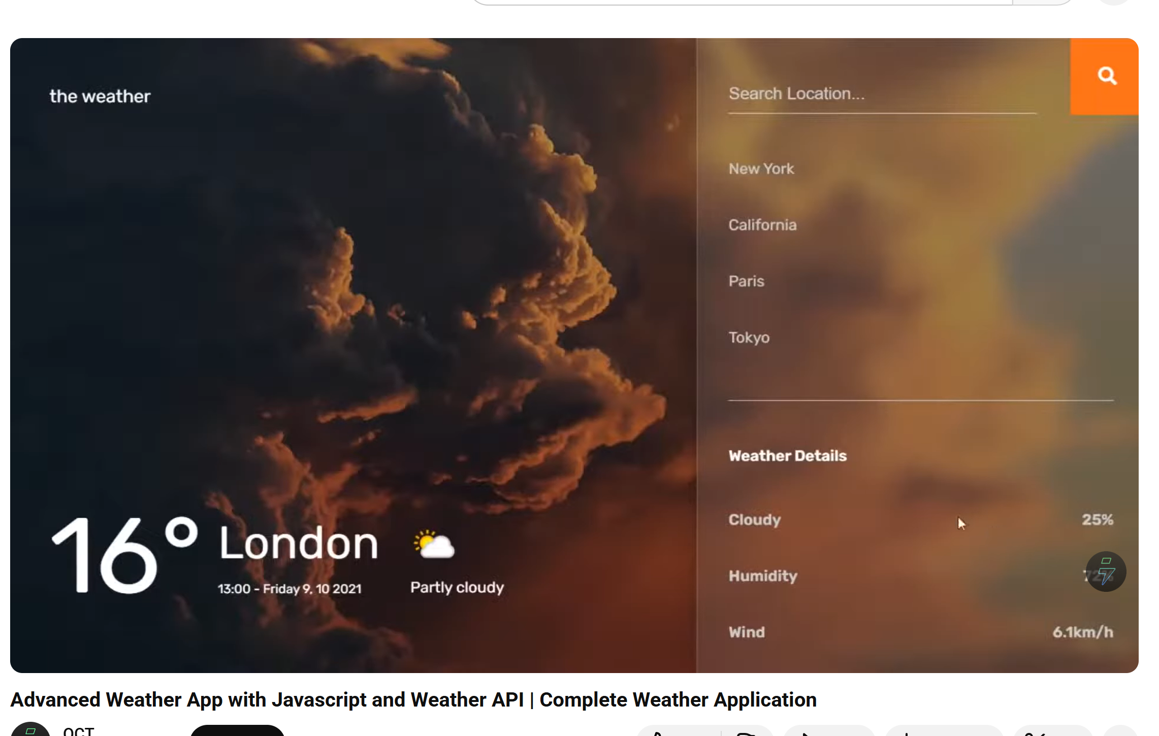 This video demonstrates how to build a complete weather application using HTML/JS and a weather API. While not a ProtoPie prototyping tool, it helped me understand the entire process from requesting the weather API → retrieving data → updating the interface. Link: https://youtu.be/QGzgE7jWDxk?si=-7xYW2_plIsQaOt3